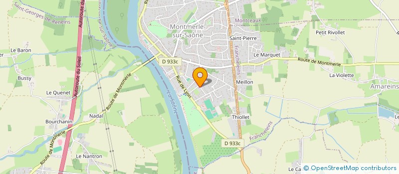 localisation de l'entreprise ELKHO BUREAUX  MONTMERLE-SUR-SAONE