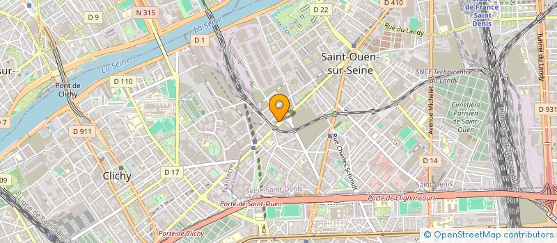 localisation de l'entreprise ELKI CONSEIL à SAINT-OUEN-SUR-SEINE