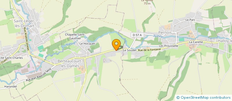 localisation de l'entreprise ELKO PERE ET FILS  BERTEAUCOURT-LES-DAMES