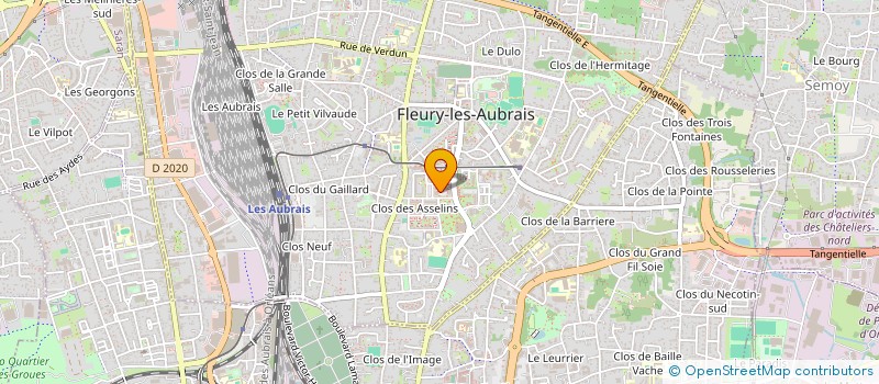 localisation de l'entreprise ELKORDE HARRARE à FLEURY-LES-AUBRAIS