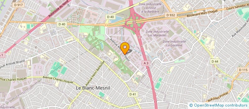 localisation de l'entreprise ELKRON SECURITE SERVICES à LE BLANC-MESNIL