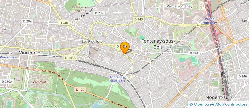 localisation de l'entreprise ELL'A SERVICES à FONTENAY-SOUS-BOIS