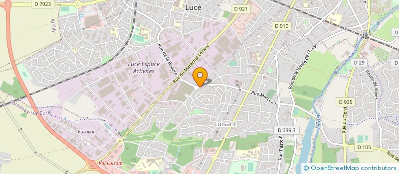 localisation de l'entreprise ELL'M COIFFURE à LUISANT