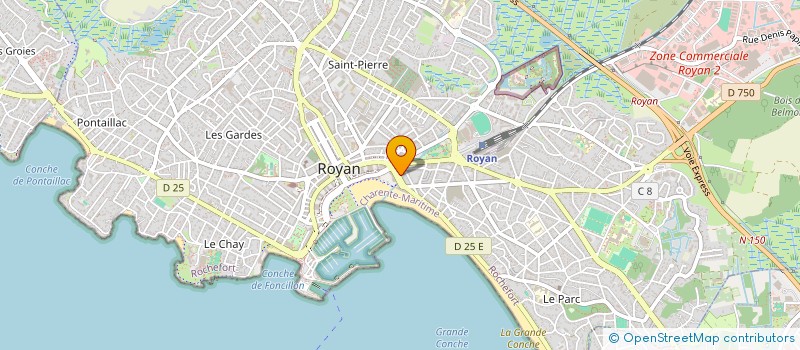 localisation de l'entreprise ELL'O SARL  ROYAN