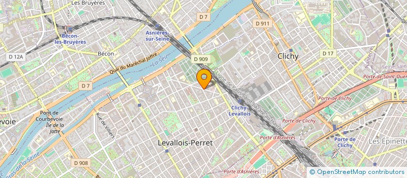 localisation de l'entreprise ELL SERVICES à LEVALLOIS-PERRET