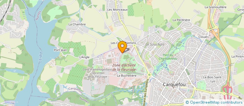 localisation de l'entreprise ELLA à CARQUEFOU