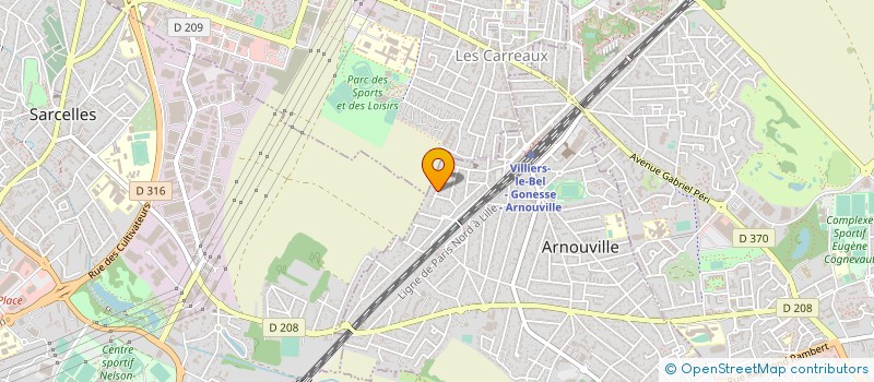 localisation de l'entreprise ELLA  ARNOUVILLE