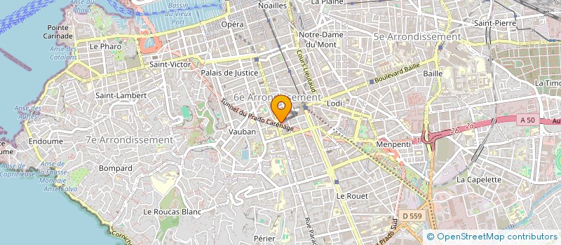localisation de l'entreprise ELLA à MARSEILLE 6EME