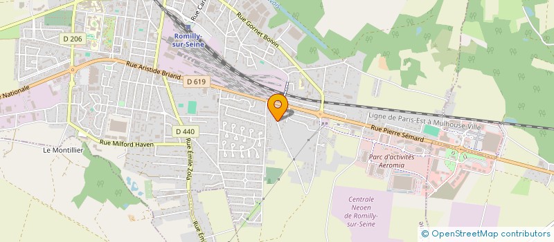 localisation de l'entreprise ELLA à ROMILLY-SUR-SEINE