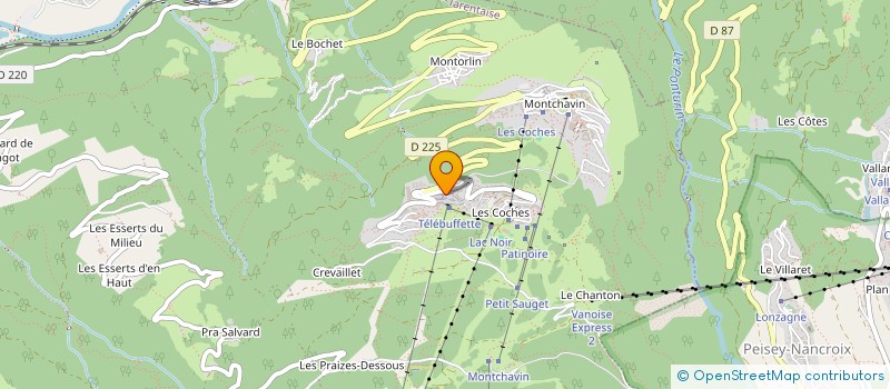 localisation de l'entreprise ELLA à LA PLAGNE TARENTAISE