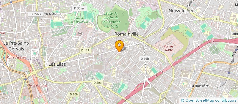 localisation de l'entreprise ELLA à ROMAINVILLE