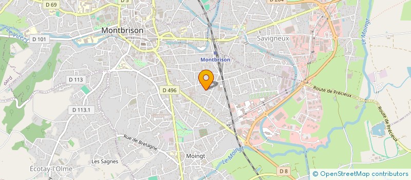 localisation de l'entreprise ELLA  MONTBRISON