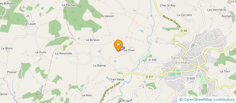 localisation de l'entreprise ELLA  SAINT-MARTIN-EN-HAUT