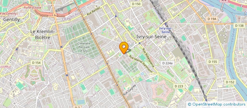 localisation de l'entreprise ELLABEBE  IVRY-SUR-SEINE