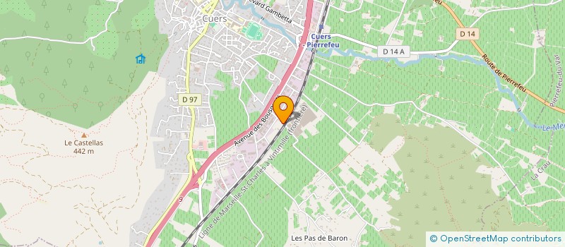 localisation de l'entreprise ELLADA à CUERS