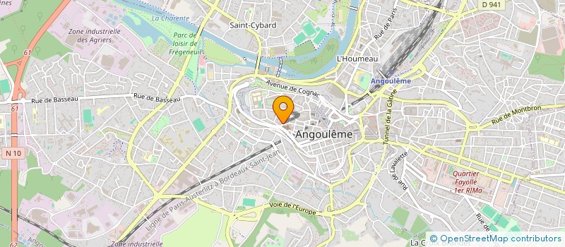 localisation de l'entreprise ELLADELORIAPRODUCTION à ANGOULEME