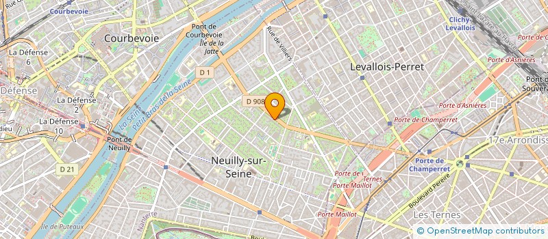 localisation de l'entreprise ELLAM à NEUILLY-SUR-SEINE