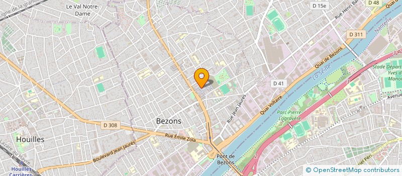 localisation de l'entreprise ELLAM à BEZONS