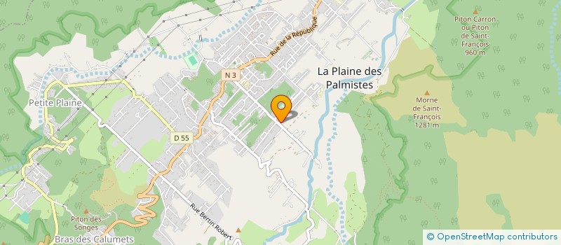 localisation de l'entreprise ELLAMA  LA PLAINE-DES-PALMISTES