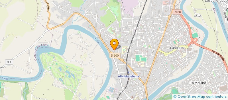 localisation de l'entreprise ELLAS DANSE à ALBI