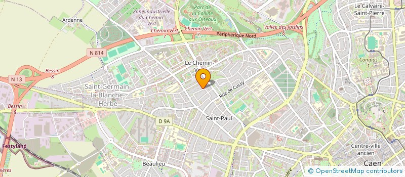 localisation de l'entreprise ELLAYA à CAEN