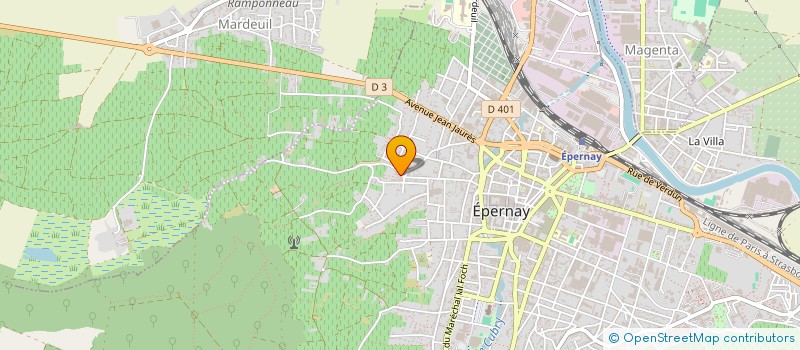 localisation de l'entreprise ELLE  EPERNAY