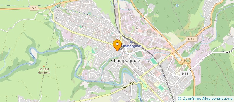 localisation de l'entreprise ELLE BEAUTE à CHAMPAGNOLE