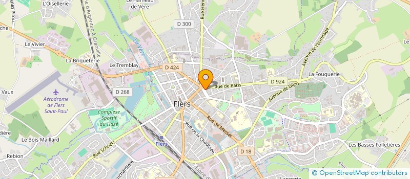 localisation de l'entreprise ELLE COIFFURE à FLERS