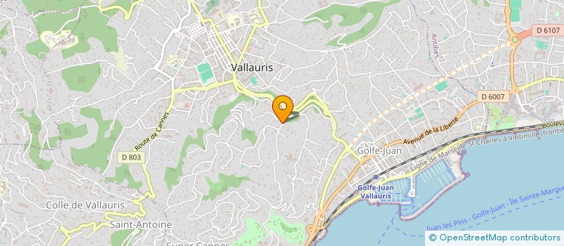 localisation de l'entreprise ELLE COLLECTION  VALLAURIS