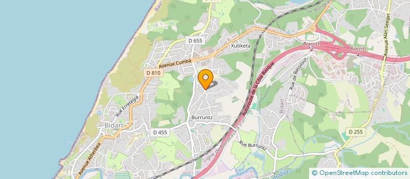 localisation de l'entreprise ELLE CONSEIL à BIDART