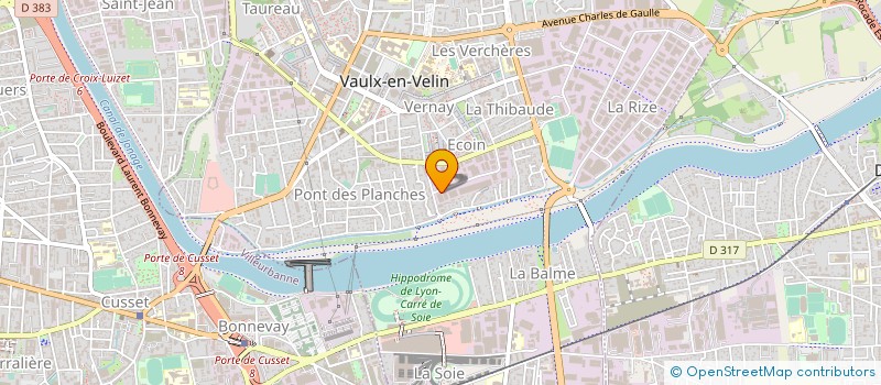 localisation de l'entreprise ELLE COSMETIQUES  VAULX-EN-VELIN