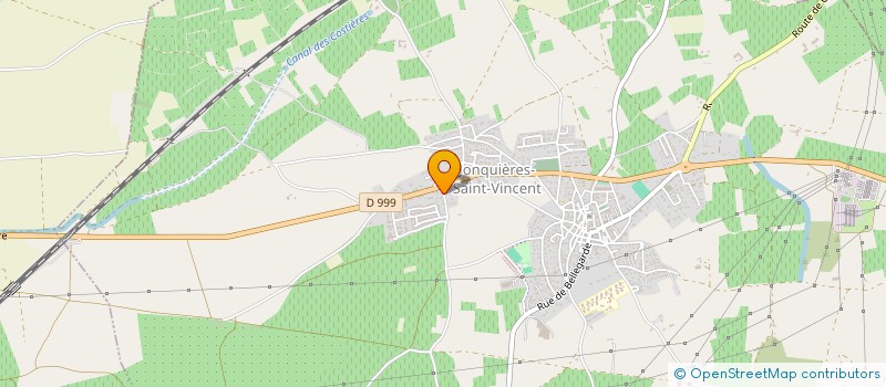 localisation de l'entreprise ELLE CREATION  JONQUIERES-SAINT-VINCENT