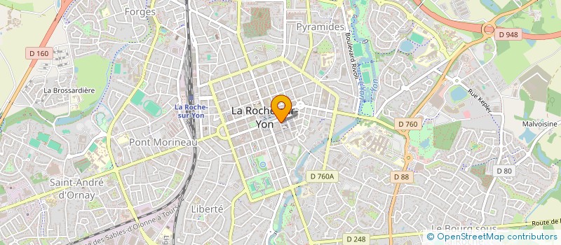 localisation de l'entreprise ELLE'EGANCE à LA ROCHE-SUR-YON