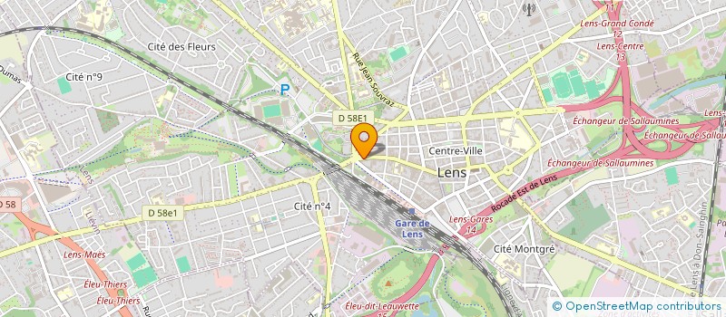 localisation de l'entreprise ELLE ET ELLE  LENS