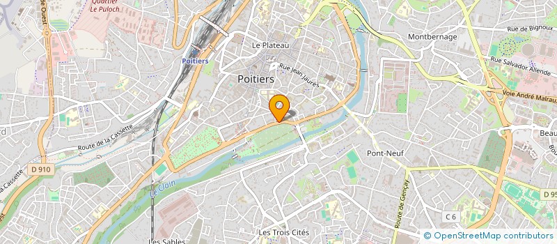 localisation de l'entreprise ELLE ET LES JEAN  POITIERS