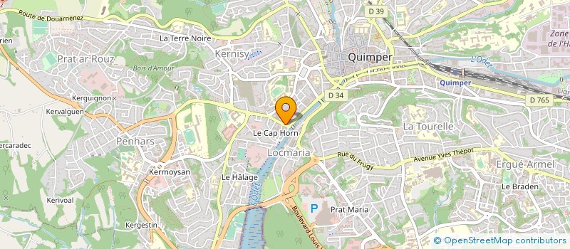 localisation de l'entreprise ELLE ET LUI à QUIMPER