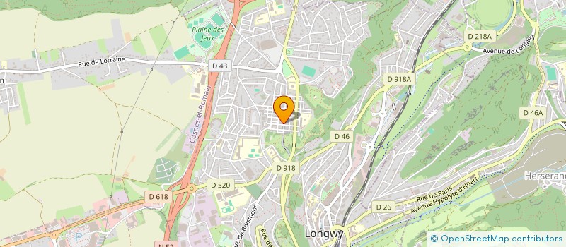 localisation de l'entreprise ELLE ET LUI COIFFURE à LONGWY