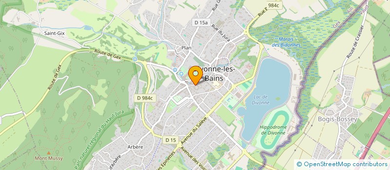 localisation de l'entreprise ELLE ET LUI CREATION à DIVONNE-LES-BAINS