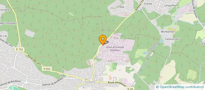 localisation de l'entreprise ELLE IMMOBILIER  SOORTS-HOSSEGOR