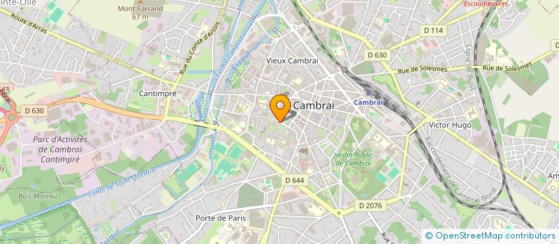 localisation de l'entreprise ELLE M'RA MUSIC à CAMBRAI
