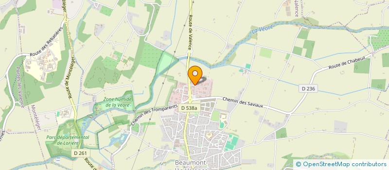 localisation de l'entreprise ELLE & ONGLES DISTRIBUTION à BEAUMONT-LES-VALENCE