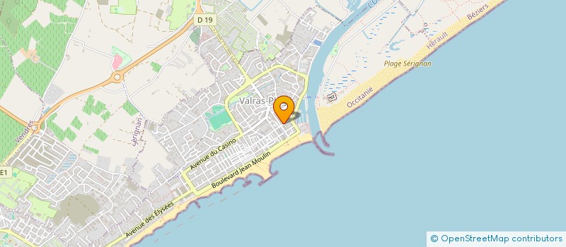 localisation de l'entreprise ELLE'S  VALRAS-PLAGE