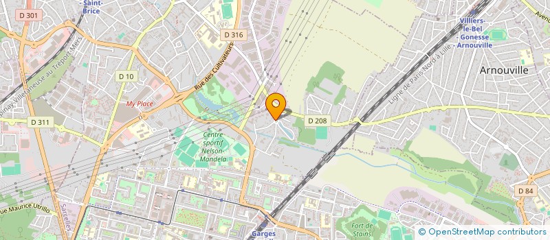 localisation de l'entreprise ELLE XXL  SARCELLES