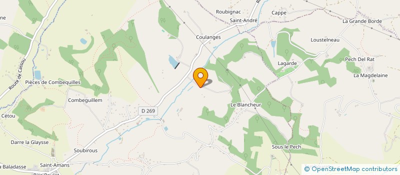 localisation de l'entreprise ELLEA  CASTELCULIER