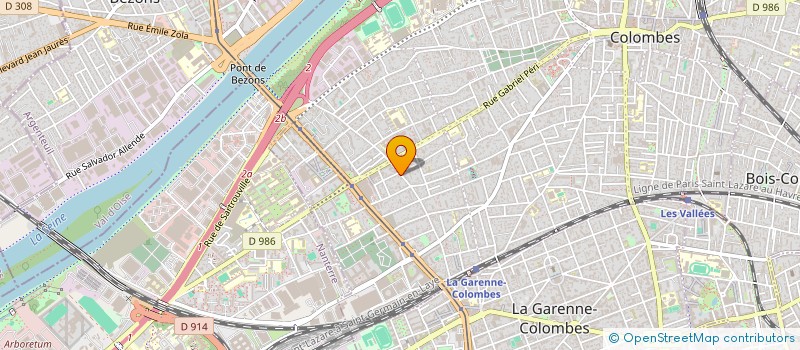 localisation de l'entreprise ELLEA BAT à COLOMBES