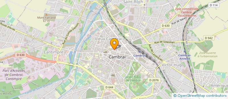 localisation de l'entreprise ELLEBAUD LE ROUGE à CAMBRAI