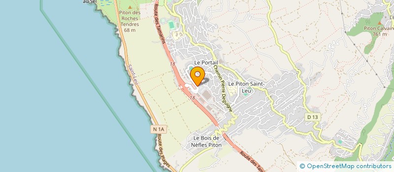 localisation de l'entreprise ELLEBELLE COIFFURE  SAINT-LEU