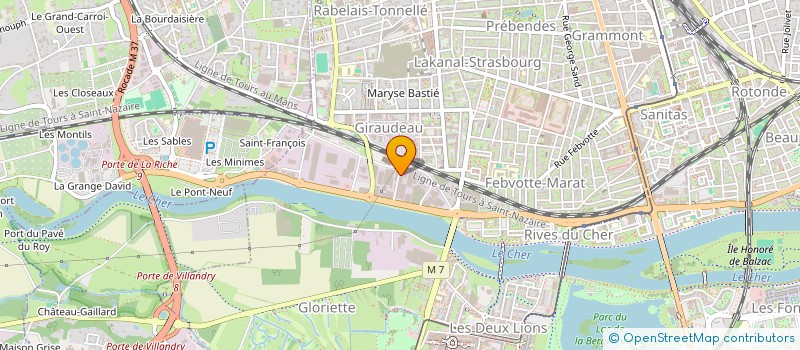 localisation de l'entreprise ELLEKO à TOURS