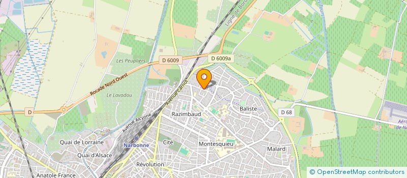 localisation de l'entreprise ELLEM à NARBONNE