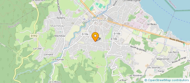 localisation de l'entreprise ELLEMA à SAINT-JORIOZ